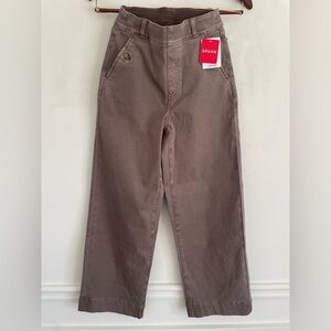 SPANX Stretch Twill Cropped Wide Leg Pants -NWT